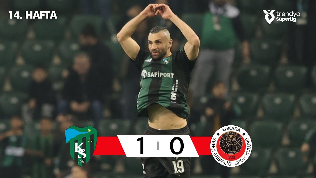 #ไฮไลท์ฟุตบอล [ โคแคลิสปอร์ 1 - 0 เกนเคลอร์บิลิจี้ ] ตุรกี ซุปเปอร์ลีก 2025/29.11.68