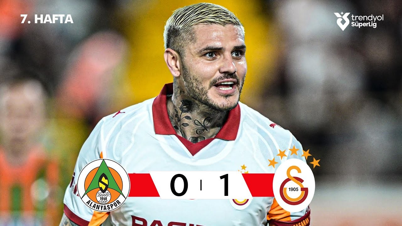 #ไฮไลท์ฟุตบอล [ อลันยาสปอร์ 0 - 1 กาลาตาซาราย ] ตุรกี ซุปเปอร์ลีก 2025/27.9.68